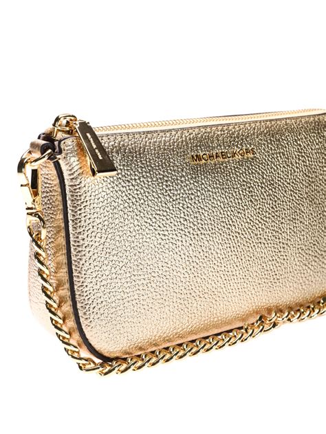 michael kors jet set pale gold wallet|michael kors wristlet jet set.